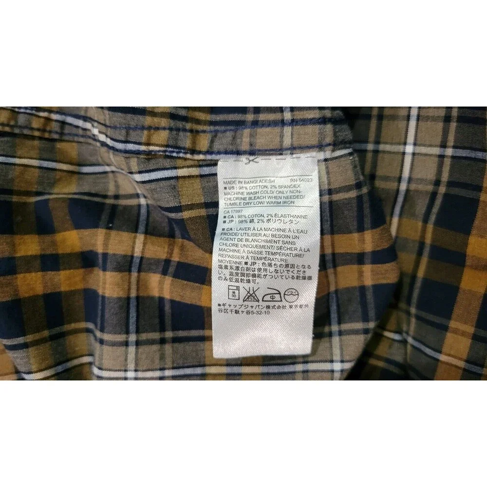 Mens Banana Republic Stretch Tailored Slim Fit Long Sleeve Button Up Shirt XL
